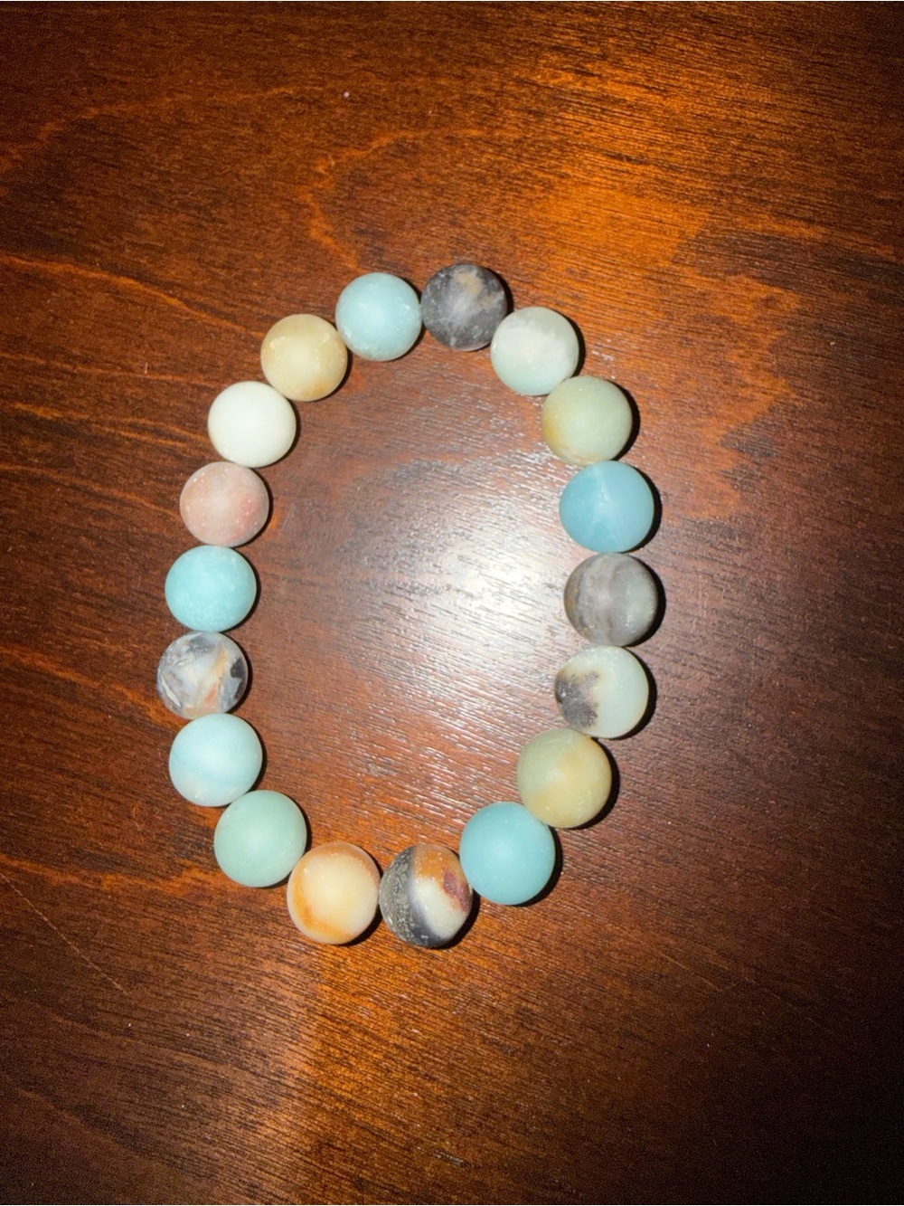 Matte Amazonite bracelet - Picture 3 of 3